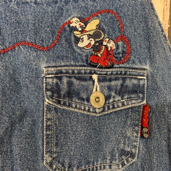 Sold vtg 90s Mickey Mouse Cowboy Mickey overalls - Picture 6 of 16